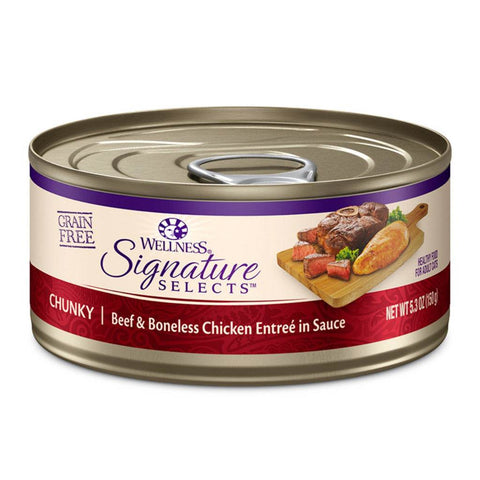 Wellness Core Signature Selects Cat Can 79g Chunky Beef Chicken