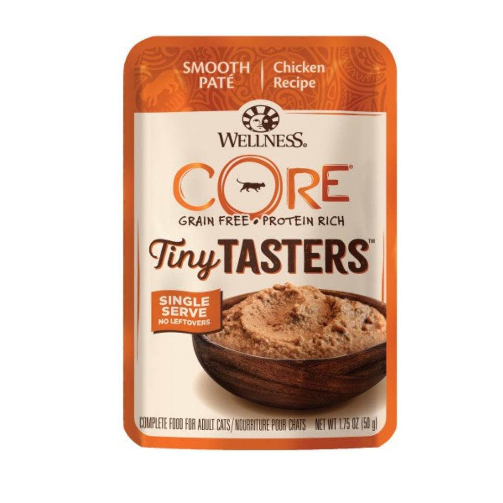 Wellness CORE Tiny Tasters– Gourmet Wet Meals 1.75oz S. Pate Chicken