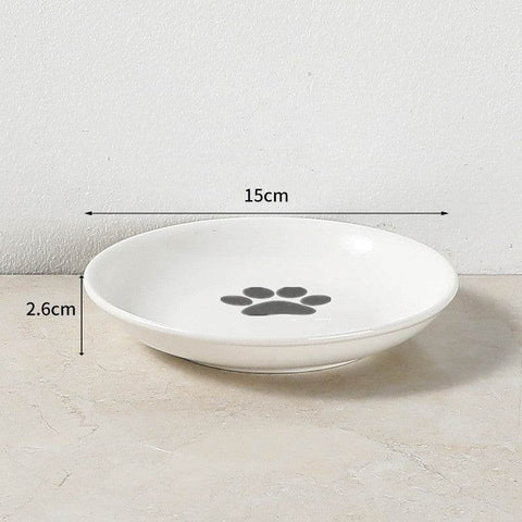 Pet Ceramic Bowl Fish Bone Plate