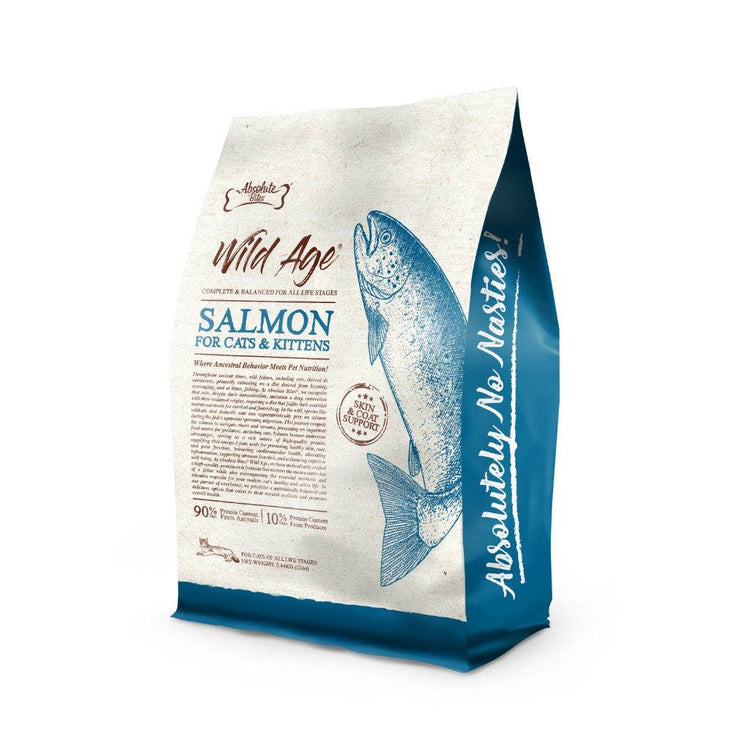 Absolute Bites Wild Age Dry Cat Food Salmon 12lbs