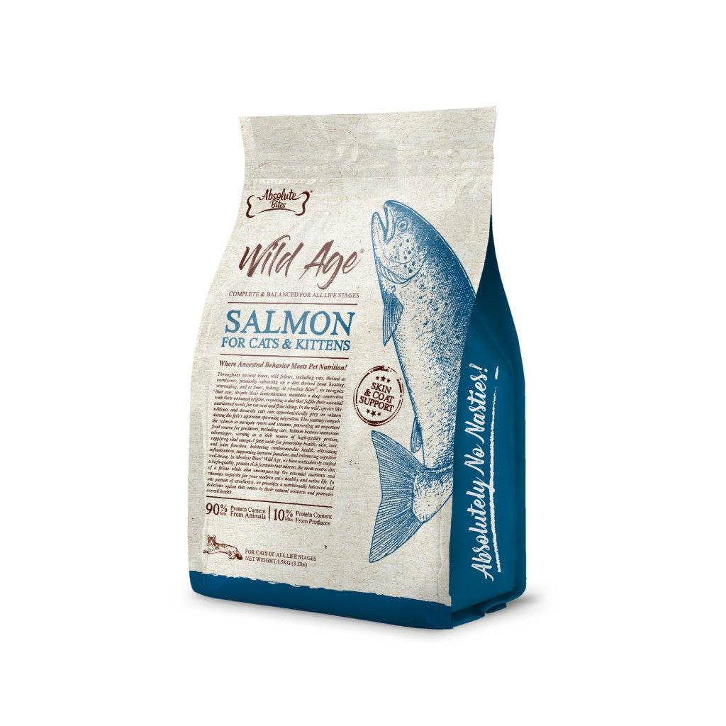Absolute Bites Wild Age Dry Cat Food Salmon 3.3lbs