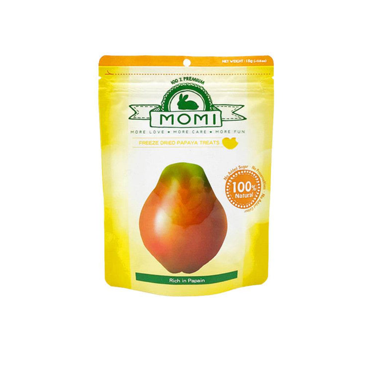 Momi Freeze Dried Fruit Treats 15g – Healthy Snacks for Pets Papaya 15g