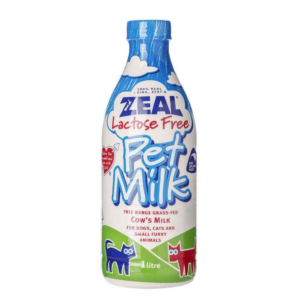 Zeal Lactose-Free Pet Milk for Dogs & Cats – 380mL/1L Easy Digestion Pet Milk 1L