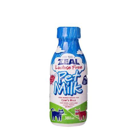 Zeal Lactose-Free Pet Milk for Dogs & Cats – 380mL/1L – Easy Digestion Pet Milk 380ml