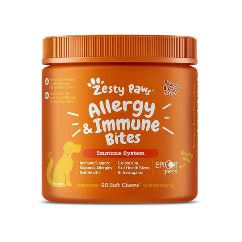 Zesty Paws Multivitamin Bites for Dogs Immune Mini Lamb 90s