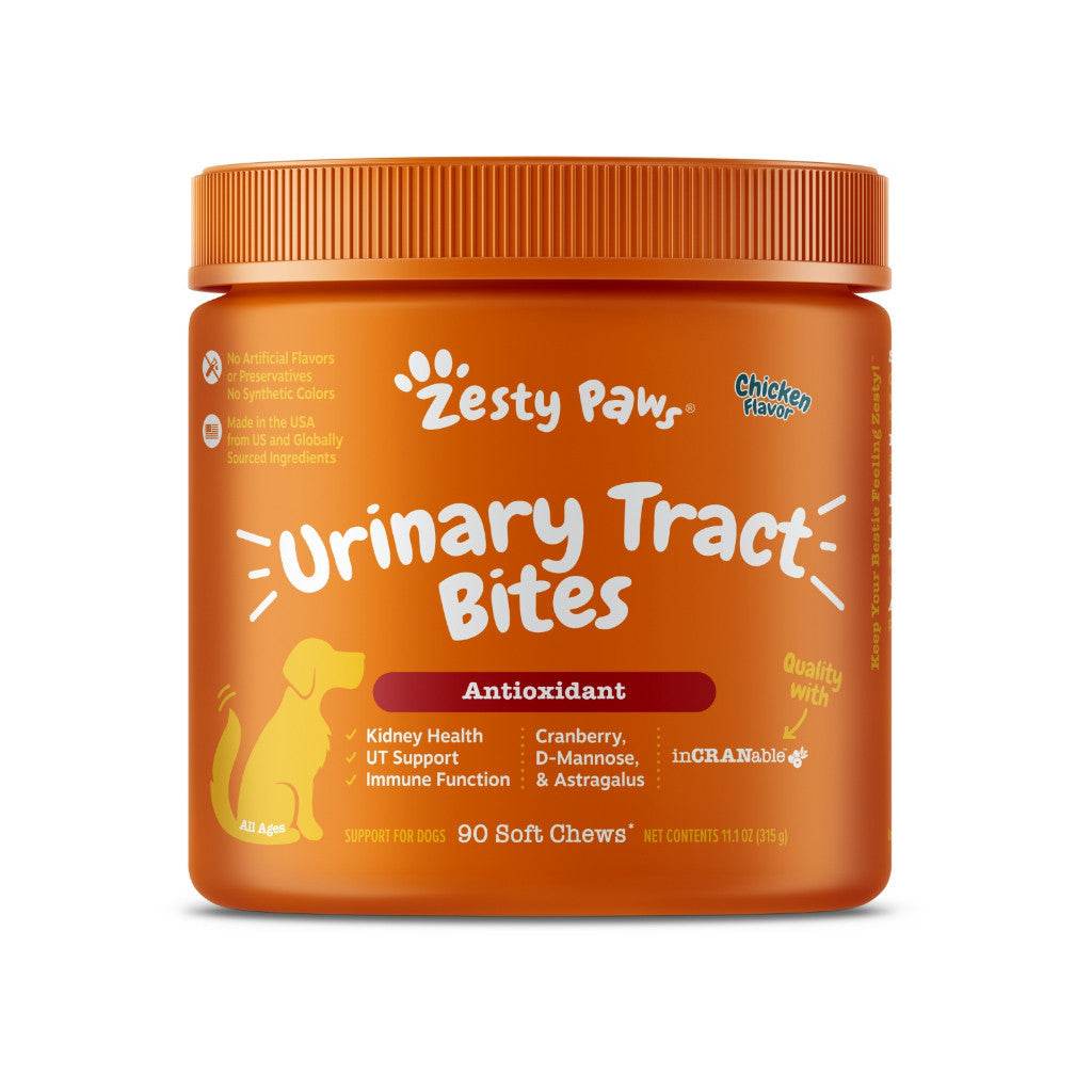Zesty Paws Multivitamin Bites for Dogs CranberryChicken 90s