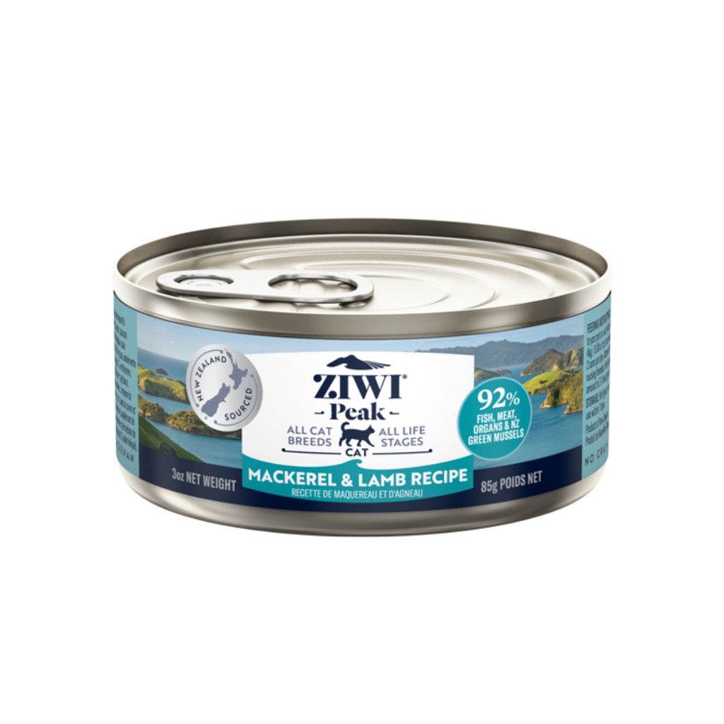 85g ZIWI Peak Wet Cat Food Mackerel & Lamb 85g
