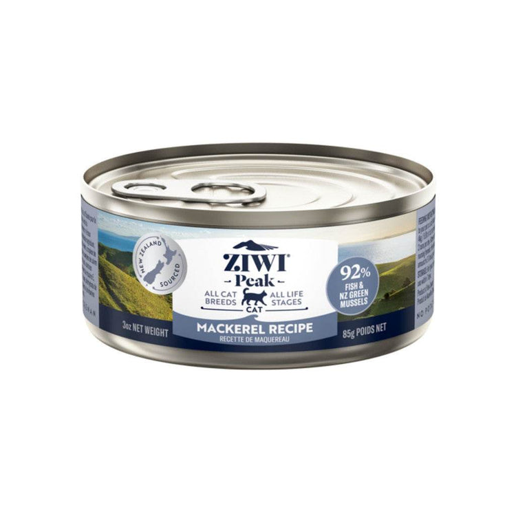 85g ZIWI Peak Wet Cat Food Mackerel 85g