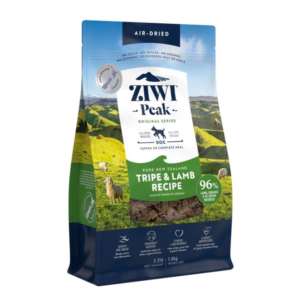 ZIWI Peak Air Dried Dog Food 1kg – Venison, Lamb, Beef &amp; Mor Tripe & Lamb Dried Dog Food 1kg