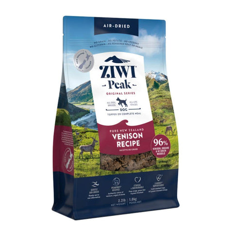 ZIWI Peak Air Dried Dog Food 1kg – Venison, Lamb, Beef & Mor Venison Air Dried Dog Food 1kg
