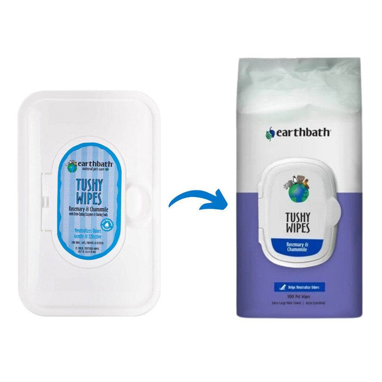 Earthbath Pet Wipes - Grooming, Eye, Ear, Tooth & Gum, Facial Wipes Tushy Wipes 100s