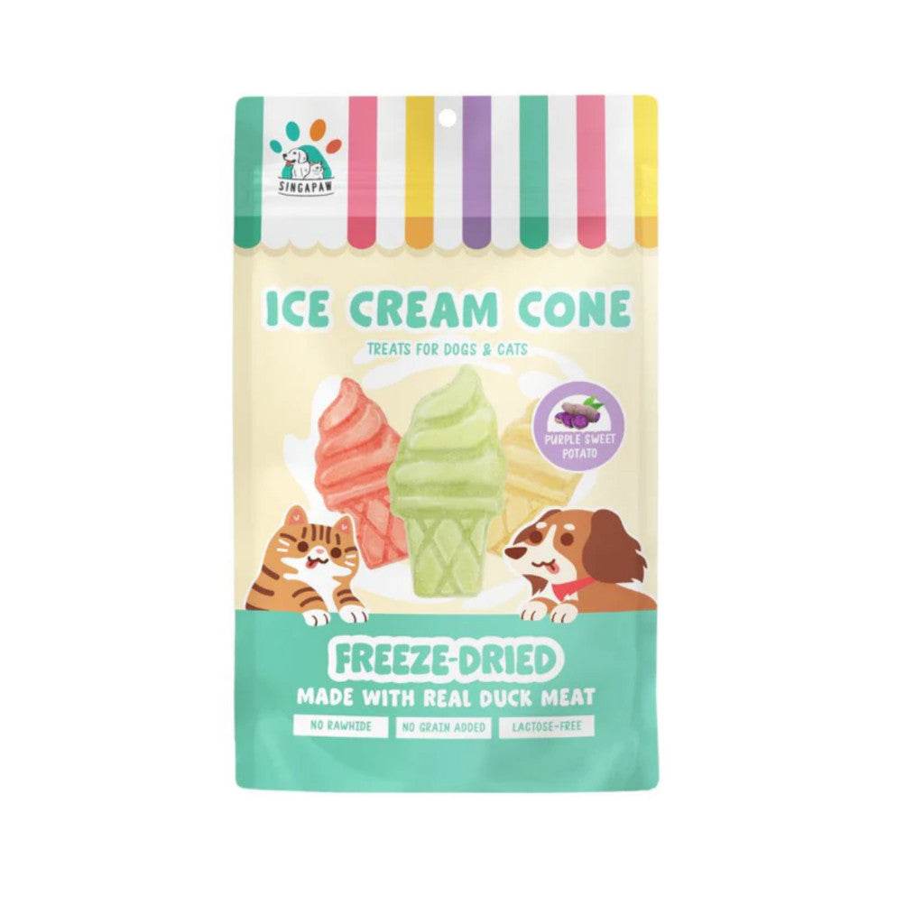 Singapaw Freeze Dried Ice Cream, Waffle & Muffin Cone SweetPotato 48g