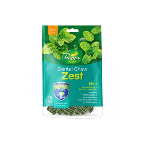 Happi Doggy Dental Chew Zest Petite Strawberry