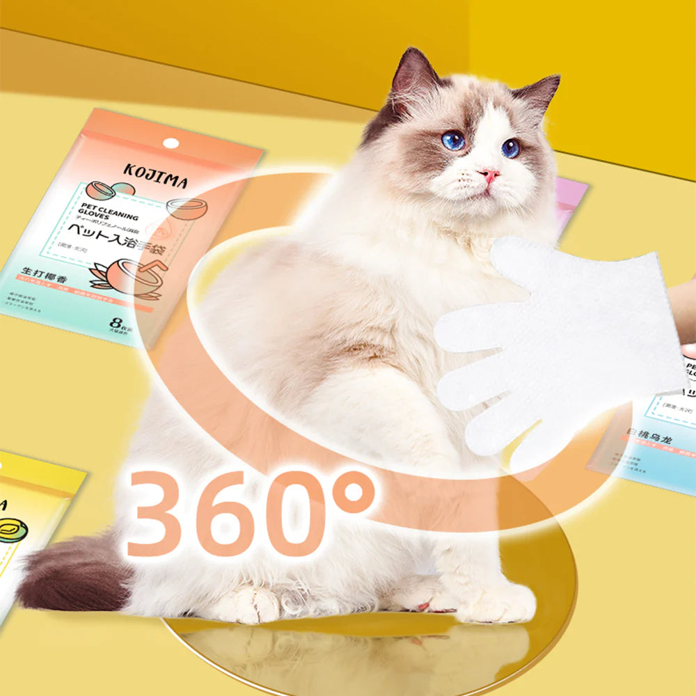 Kojima Pet Wash-Free Cleaning Gloves Dog & Cat