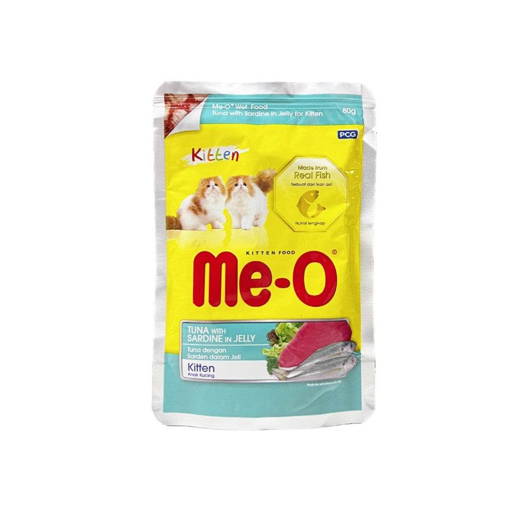 80g Me-O Cat Wet Food In Pouch TunaJellySardine (K)
