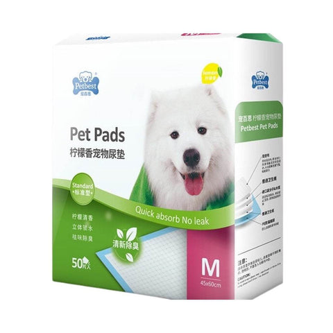 PETBEST Ultra-Absorbent Pet Pee Pad - Lemon & Charcoal, S/M/L/XL Lemon S (100pcs)
