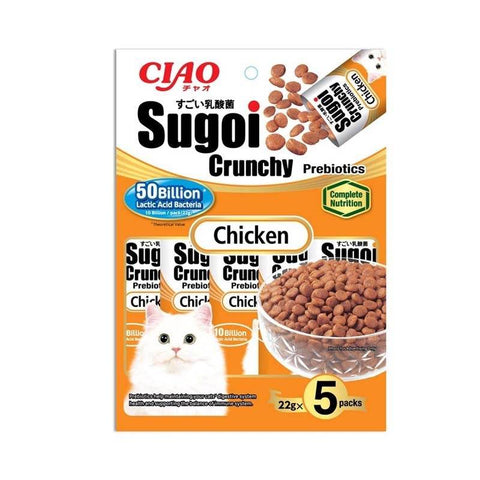 Ciao Sugoi Crunchy Prebiotics Cat Treats 110g (22g x 5) P-233 Chicken