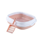 Cat Litter Box With Shovel Pink
