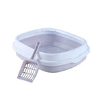 Cat Litter Box With Shovel Purple