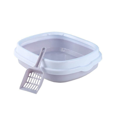 Cat Litter Box With Shovel Pink