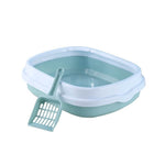 Cat Litter Box With Shovel Blue