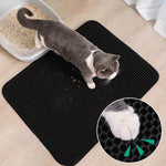 Splash-Proof Double Layer Non-Slip Cat Litter Pad
