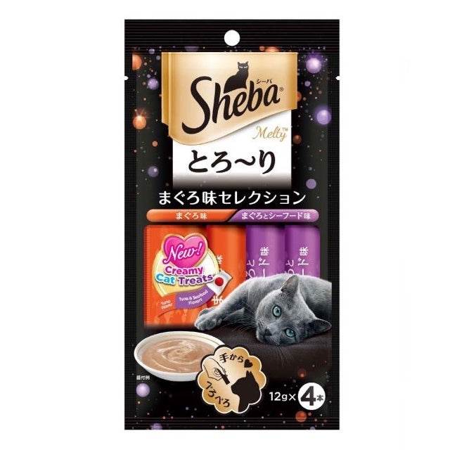 12g Sheba Melty Creamy Cat Snack Tuna Seafood