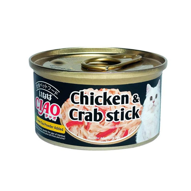 75g Ciao White Meat Tuna Can C-13 Chick&CrabStick