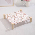 Cat Elevated Hammock Bed Red Flower
