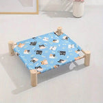 Cat Elevated Hammock Bed Orange and Black Cat