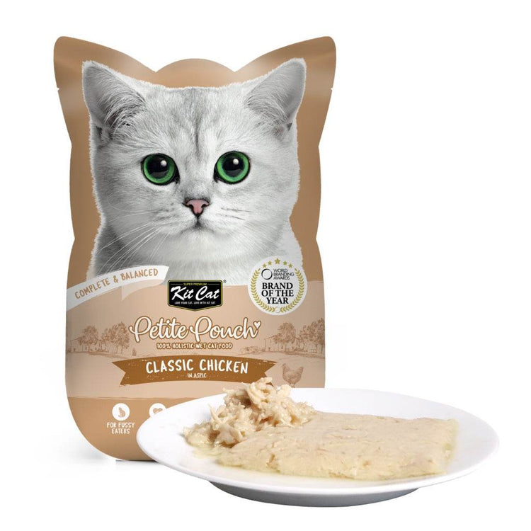Kit Cat Petite Pouch Wet Cat Food 70g Classic Chicken
