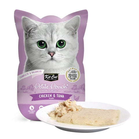 Kit Cat Petite Pouch Wet Cat Food 70g Chicken & Tuna