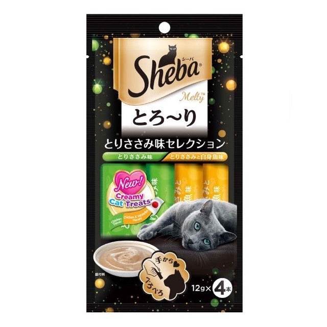 12g Sheba Melty Creamy Cat Snack Chicken Whitefish