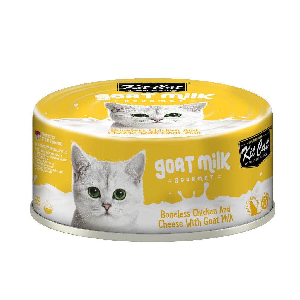 70g Kit Cat Goat Milk Gourmet Wet Food Chicken & Cheese