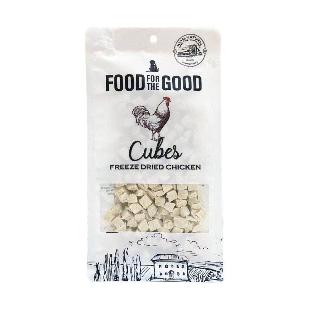 Food For The Good Freeze-Dried & Air Dried Treats FD Chicken Cubes 80g