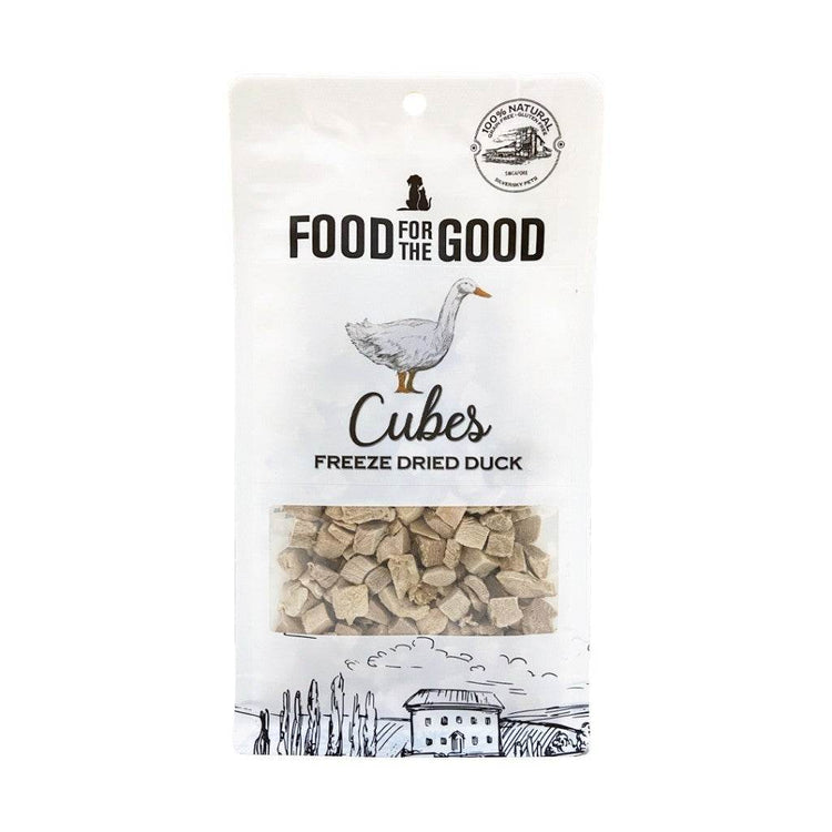 Food For The Good Freeze-Dried & Air Dried Treats FD Duck Cubes 70g