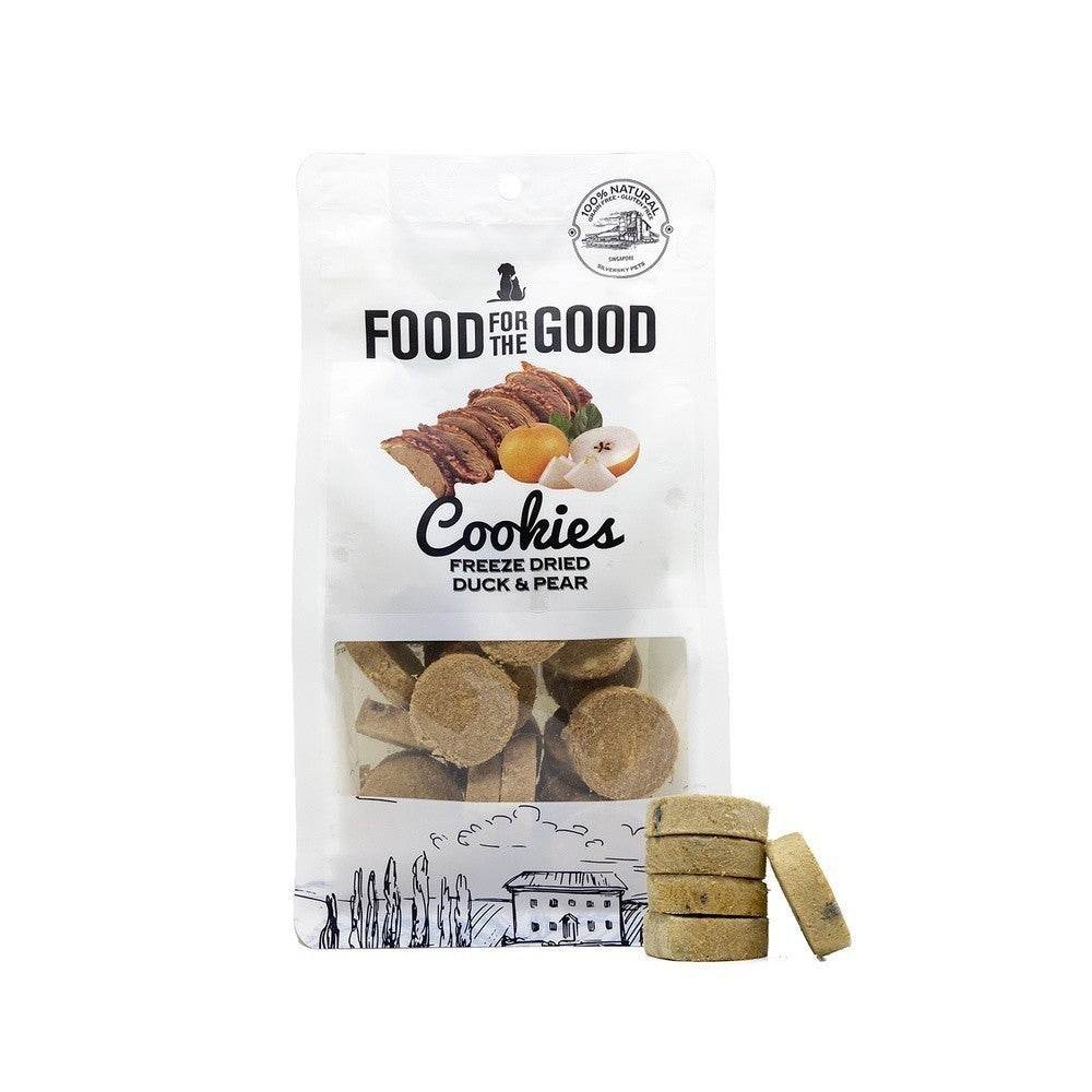Food For The Good Freeze-Dried & Air Dried Treats FDDuckPearCookie70g