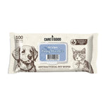 Care for the Good Pet Wipes 20/100 Sheets - Alcohol-Free, Paraben-Free, Antibacterial Baby Powder 100s