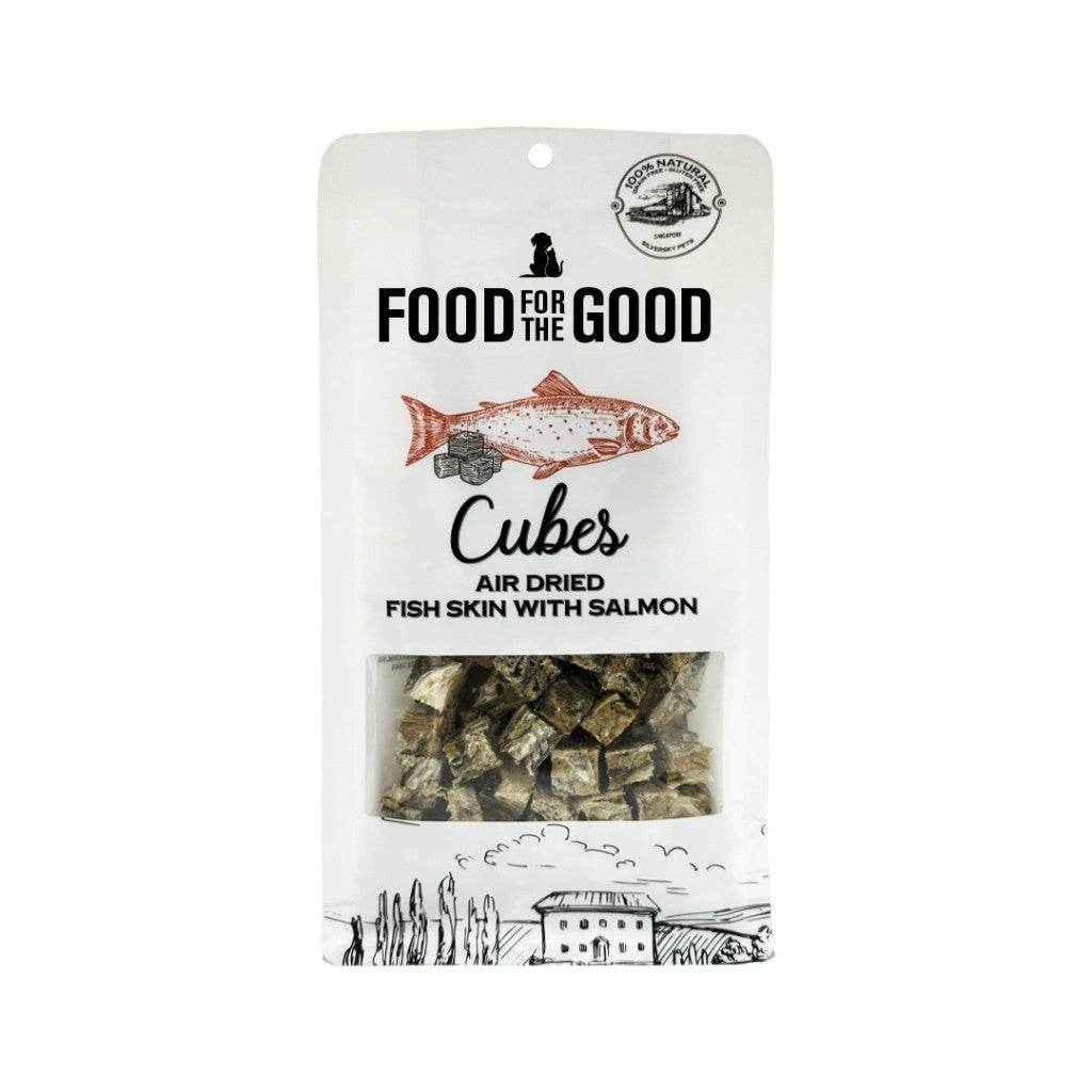 Food For The Good Freeze-Dried & Air Dried Treats Air Dried Salmon & Fish Skin 120g