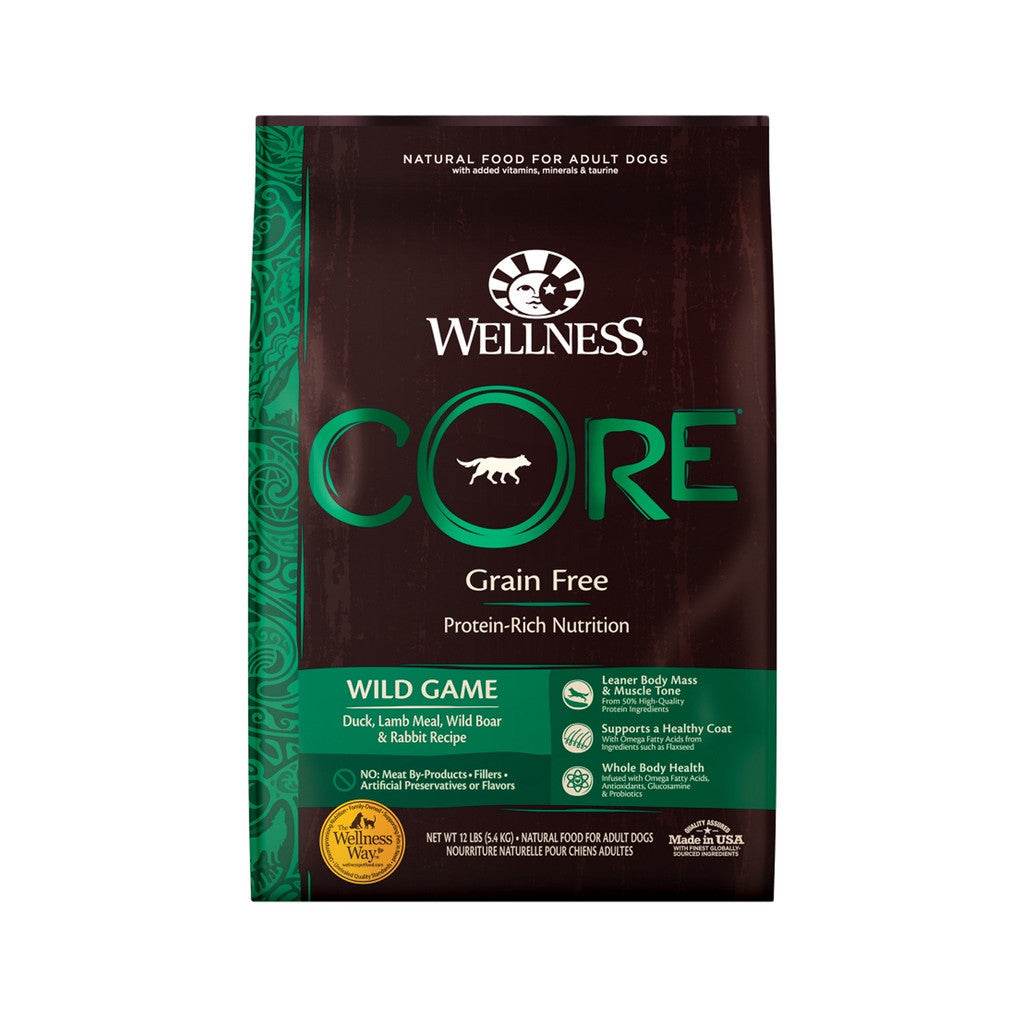 Wellness CORE Grain Free Dry Food for Dog Wild Game 12lb