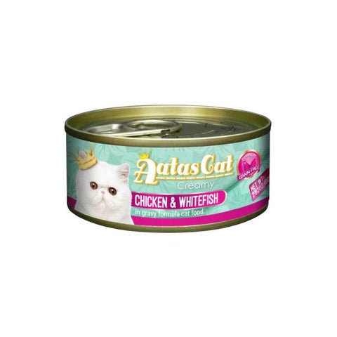 Aatas Cat Creamy Chicken Wet Cat Food in Gravy 80g Chicken & Whitefish