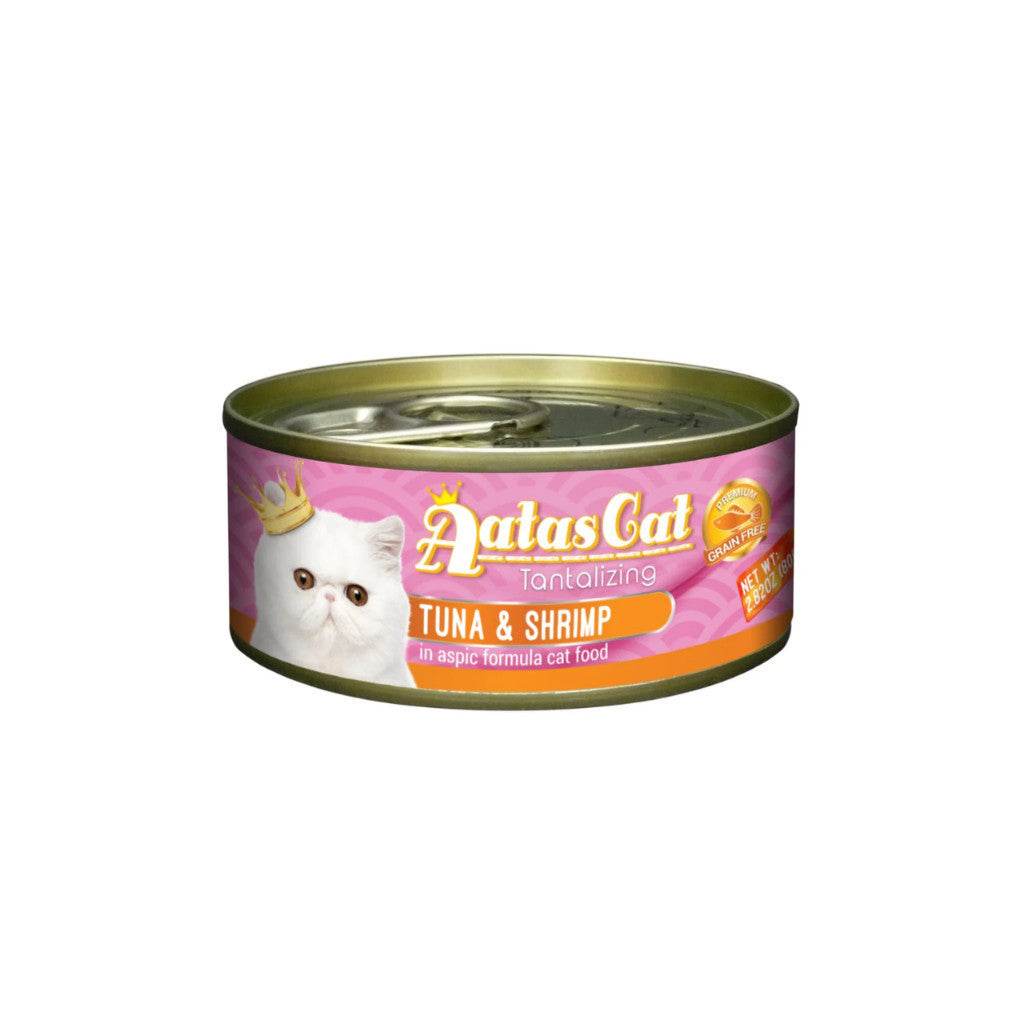Bundle of 24 Aatas Cat Tantalizing Tuna Can 80g Tuna & Shrimp