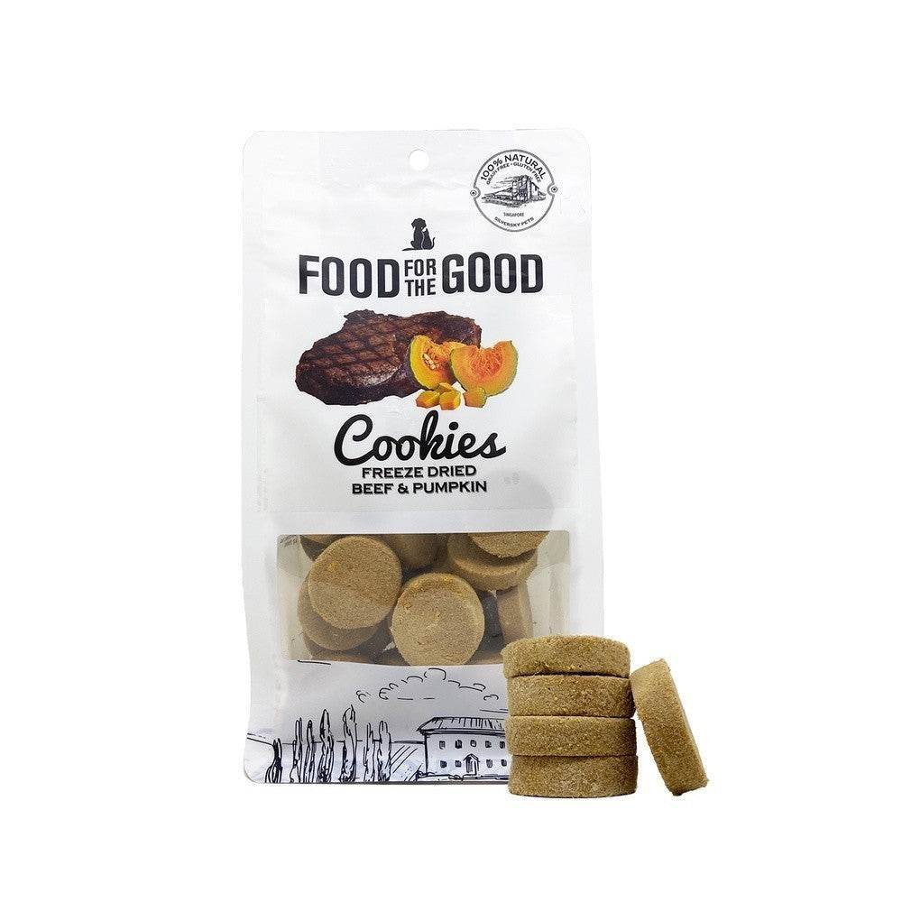 Food For The Good Freeze-Dried & Air Dried Treats FDBeefPumpkinCookie