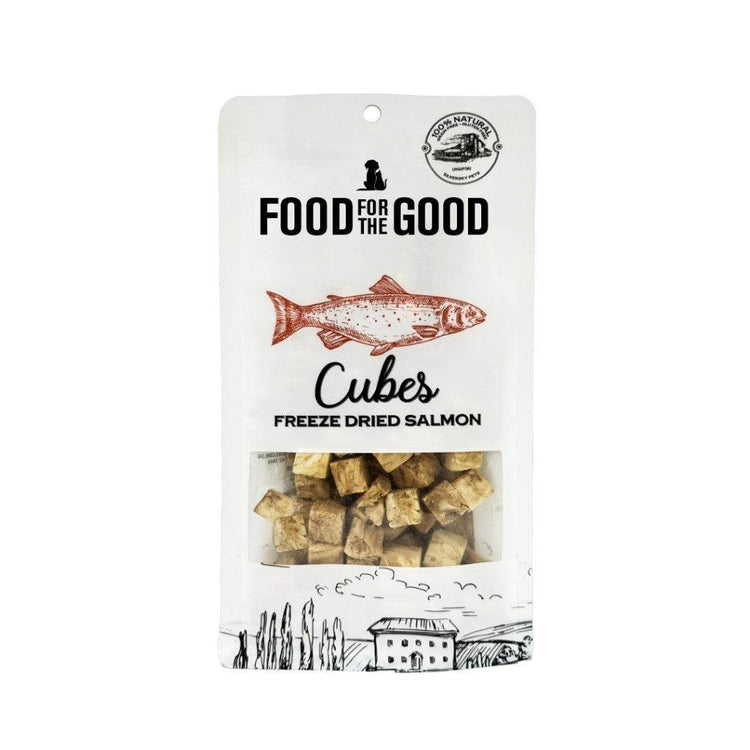 Food For The Good Freeze-Dried & Air Dried Treats FD Salmon Cubes 70g