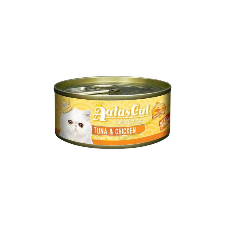 80g Bundle of 24 Aatas Cat Tantalizing Tuna Can Tuna & Chicken