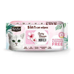 Kit Cat 5-in-1 Grooming Wipes 80 Sheets Cherry Blossom