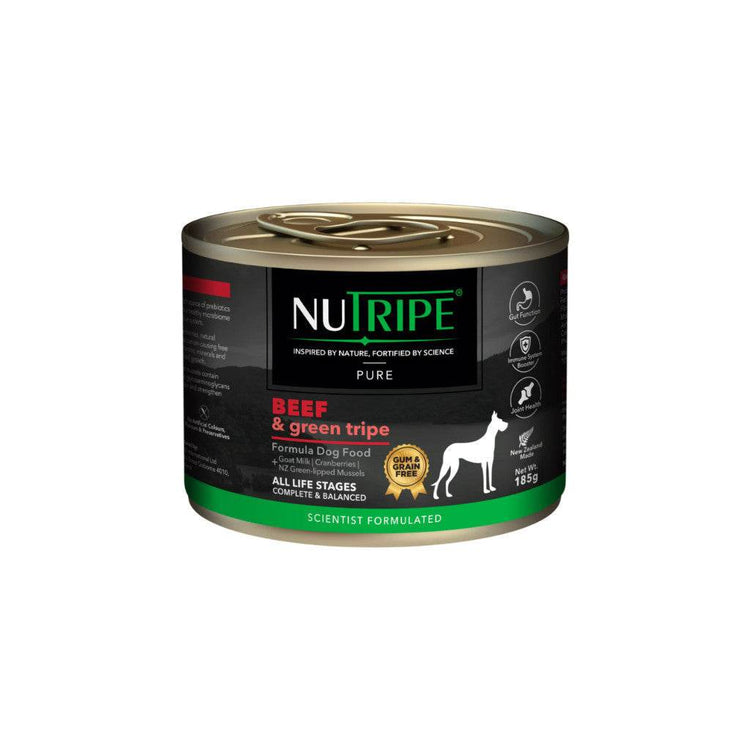 Grain-Free, Gum-Free Nutritious Wet Dog Food, Beef & Green Tripe