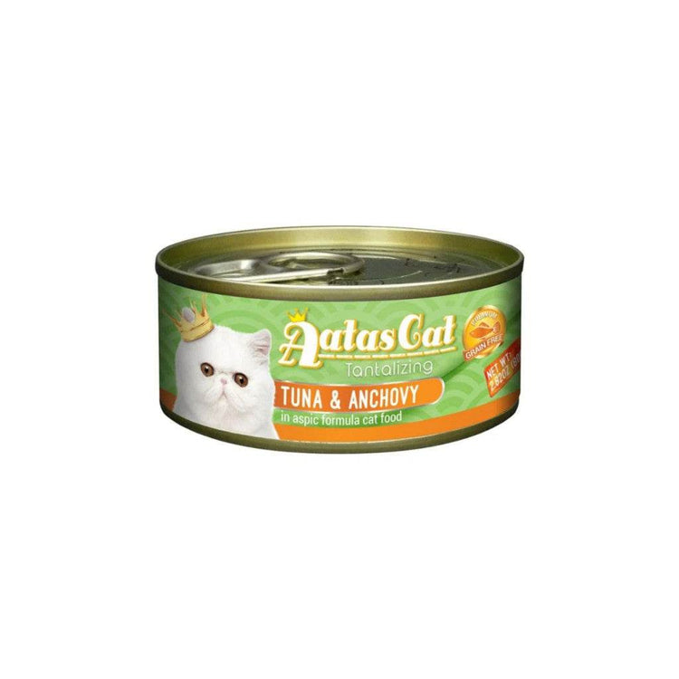 80g Bundle of 24 Aatas Cat Tantalizing Tuna Can Tuna & Anchovy