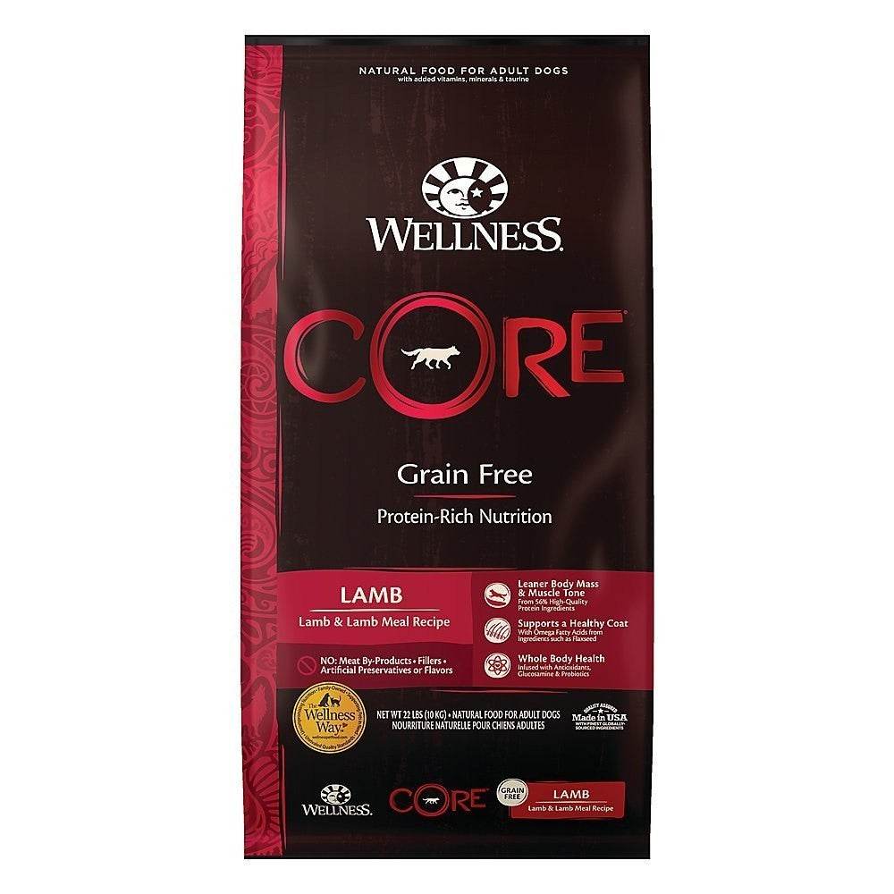 Wellness CORE Grain Free Dry Food for Dog Lamb 22lb