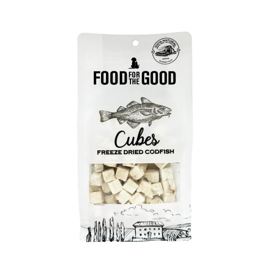 Food For The Good Freeze-Dried & Air Dried Treats FD FlounderCubes 40g